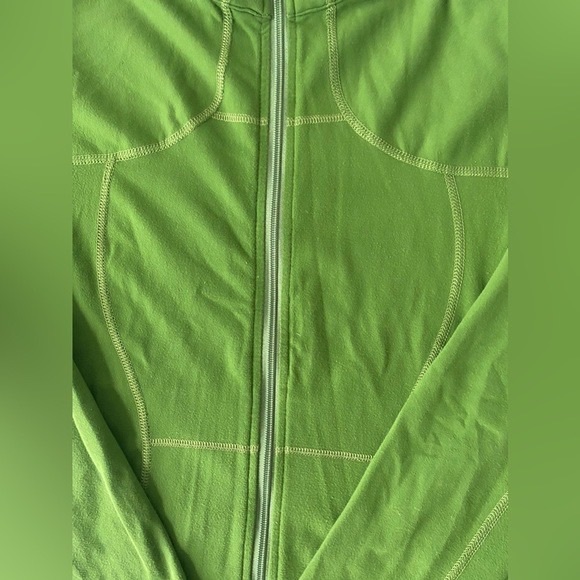 LULULEMON ATHLETICA Women's Green Zip Up Fitting Yoga Long Sleeve Jacket Small - Picture 2 of 7
